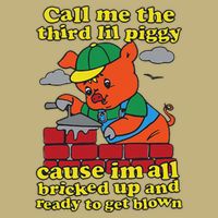 Call Me The Third Lil Piggy Cause IM All Bricked Up Cooling Performance Crew T-Shirt