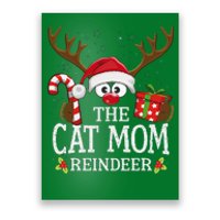 Christmas Matching The Cat Mom Reindeer Family Poster