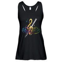 Classical Music Treble Clef Flutist Gift Flute Ladies Essential Flowy Tank