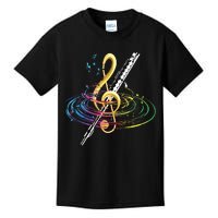 Classical Music Treble Clef Flutist Gift Flute Kids T-Shirt