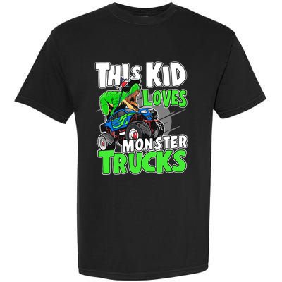 Cute Monster Truck Boys Girls This Loves Monster Trucks Garment-Dyed Heavyweight T-Shirt