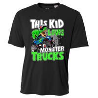 Cute Monster Truck Boys Girls This Loves Monster Trucks Cooling Performance Crew T-Shirt