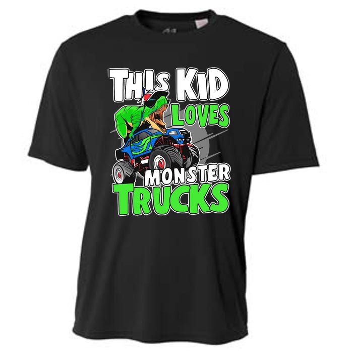 Cute Monster Truck Boys Girls This Loves Monster Trucks Cooling Performance Crew T-Shirt