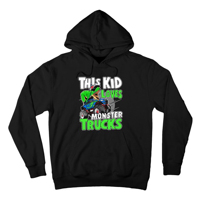 Cute Monster Truck Boys Girls This Loves Monster Trucks Hoodie