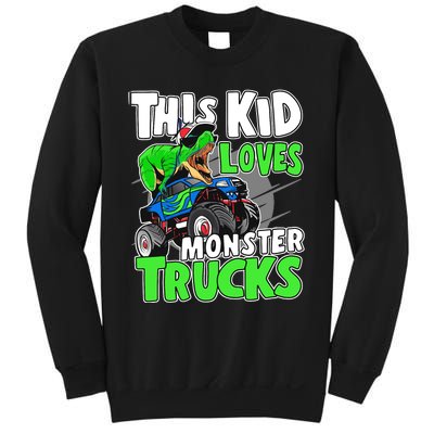 Cute Monster Truck Boys Girls This Loves Monster Trucks Sweatshirt