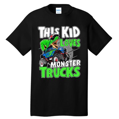 Cute Monster Truck Boys Girls This Loves Monster Trucks Tall T-Shirt