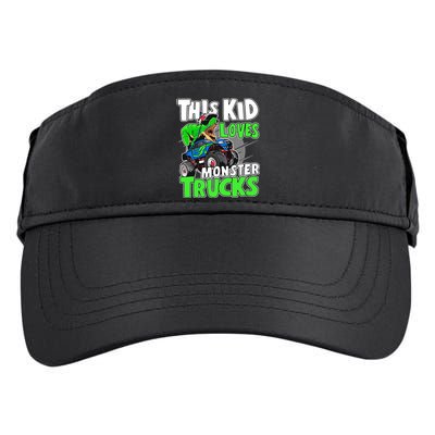 Cute Monster Truck Boys Girls This Loves Monster Trucks Adult Drive Performance Visor