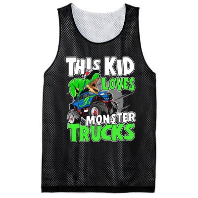 Cute Monster Truck Boys Girls This Loves Monster Trucks Mesh Reversible Basketball Jersey Tank