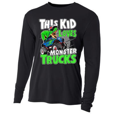 Cute Monster Truck Boys Girls This Loves Monster Trucks Cooling Performance Long Sleeve Crew