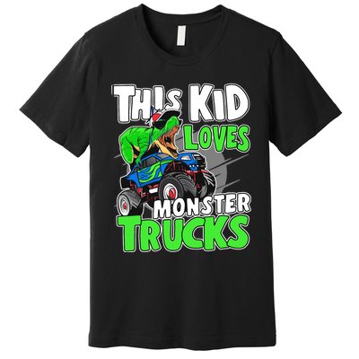 Cute Monster Truck Boys Girls This Loves Monster Trucks Premium T-Shirt