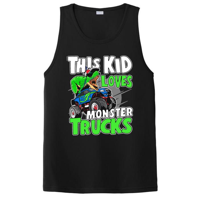 Cute Monster Truck Boys Girls This Loves Monster Trucks PosiCharge Competitor Tank