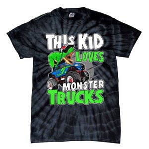 Cute Monster Truck Boys Girls This Loves Monster Trucks Tie-Dye T-Shirt