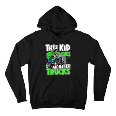 Cute Monster Truck Boys Girls This Loves Monster Trucks Tall Hoodie