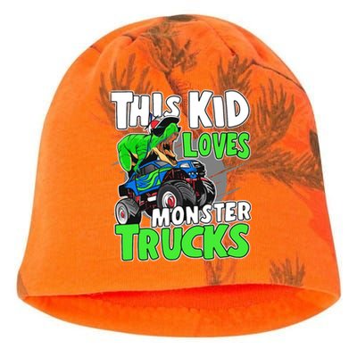 Cute Monster Truck Boys Girls This Loves Monster Trucks Kati - Camo Knit Beanie