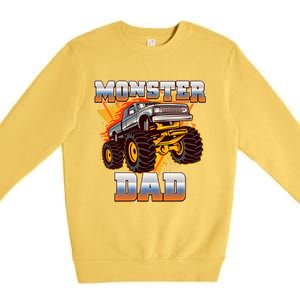 Cool Monster Truck Dad Premium Crewneck Sweatshirt