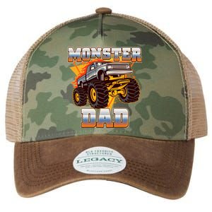 Cool Monster Truck Dad Legacy Tie Dye Trucker Hat