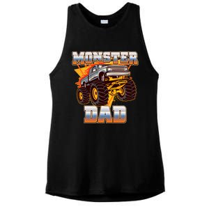 Cool Monster Truck Dad Ladies PosiCharge Tri-Blend Wicking Tank