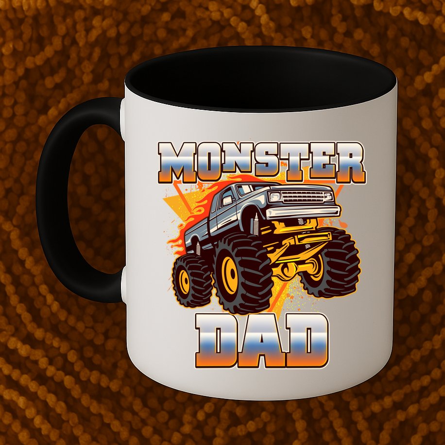 Cool Monster Truck Dad Mug
