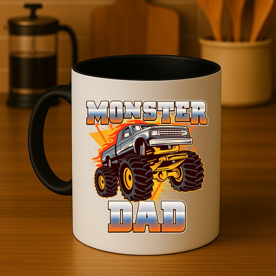 Cool Monster Truck Dad Mug