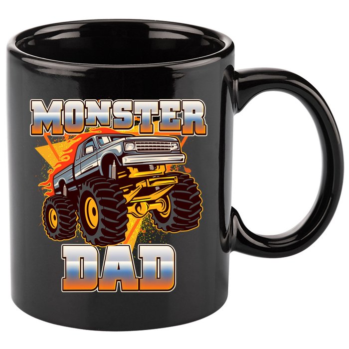 Cool Monster Truck Dad 11oz C Handle Ceramic Mug