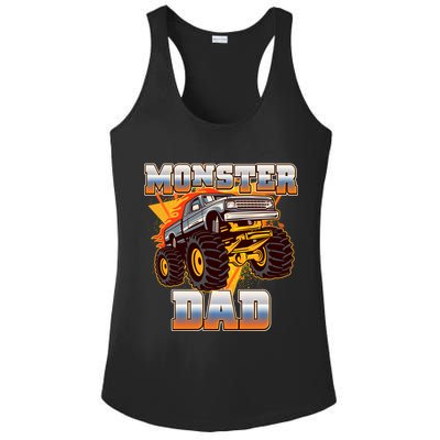 Cool Monster Truck Dad Ladies PosiCharge Competitor Racerback Tank