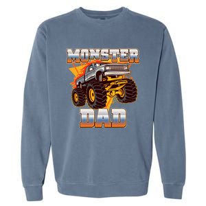 Cool Monster Truck Dad Garment-Dyed Sweatshirt