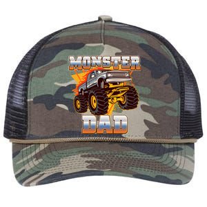 Cool Monster Truck Dad Retro Rope Trucker Hat Cap