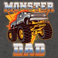Cool Monster Truck Dad Vector Backpack