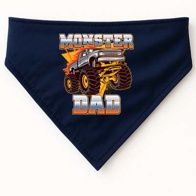 Cool Monster Truck Dad USA-Made Doggie Bandana