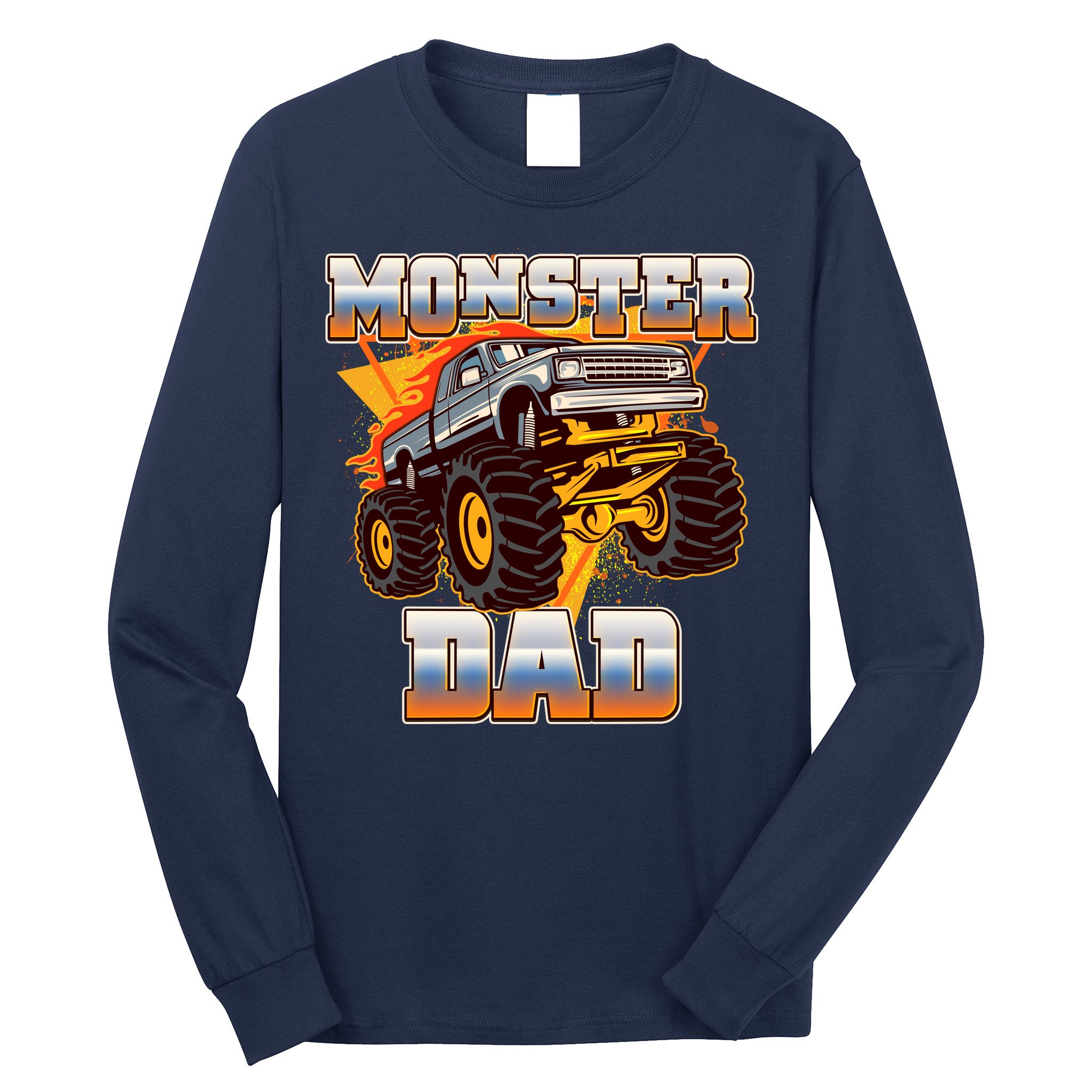 Cool Monster Truck Dad Long Sleeve Shirt