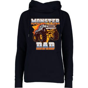 Cool Monster Truck Dad Womens Funnel Neck Pullover Hood