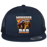 Cool Monster Truck Dad Flat Bill Trucker Hat