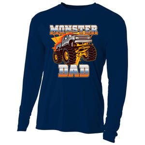 Cool Monster Truck Dad Cooling Performance Long Sleeve Crew