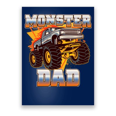 Cool Monster Truck Dad Poster