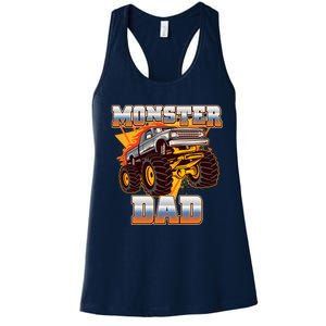 Cool Monster Truck Dad Women's Racerback Tank