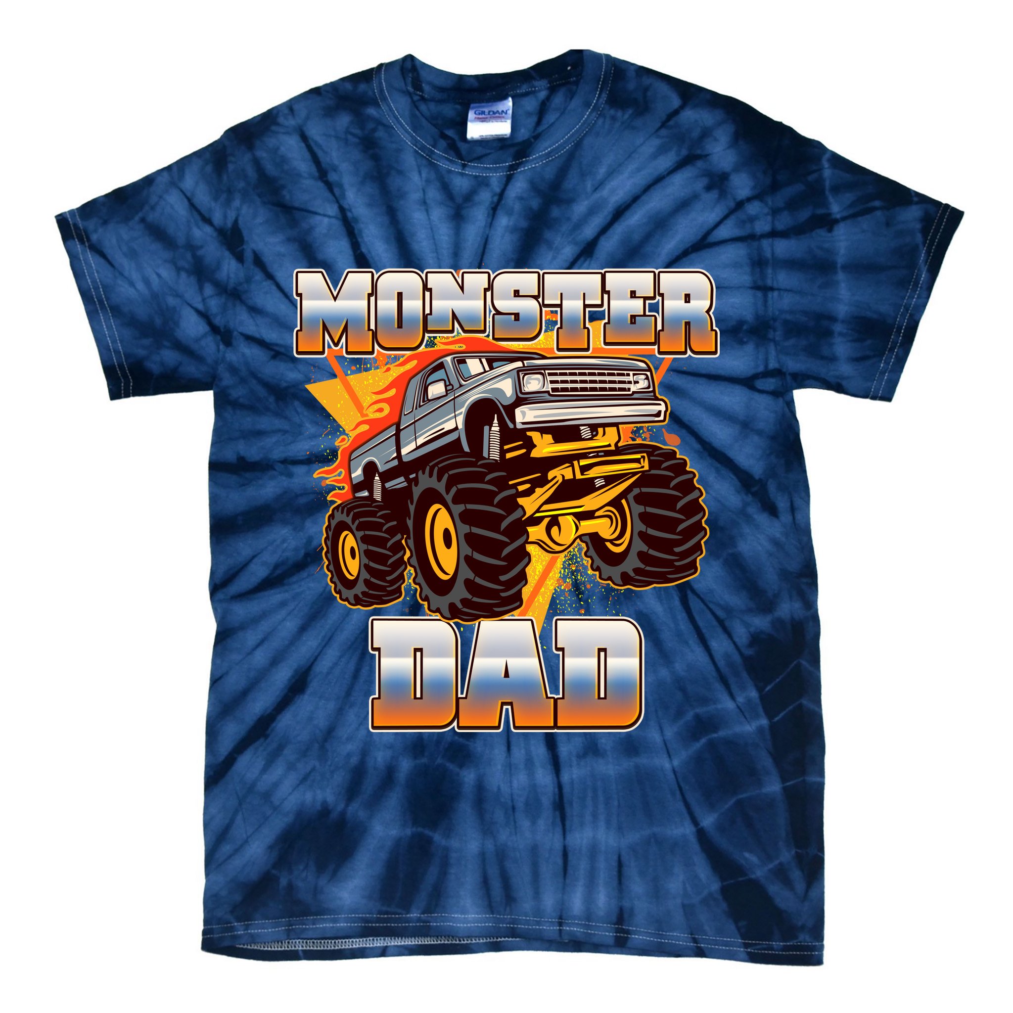 Cool Monster Truck Dad Tie-Dye T-Shirt