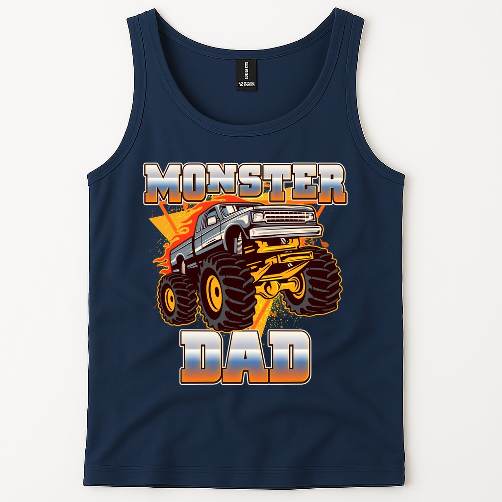 Cool Monster Truck Dad Tank Top