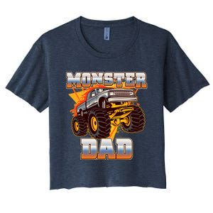 Cool Monster Truck Dad Women's Crop Top Tee