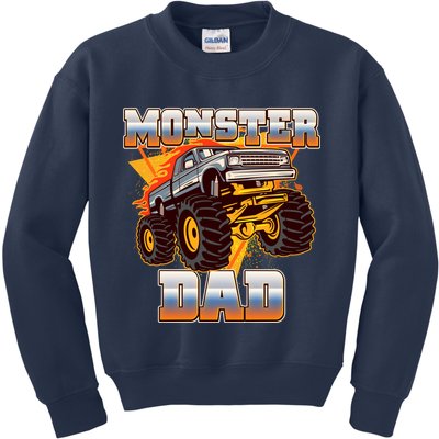 Cool Monster Truck Dad Kids Sweatshirt