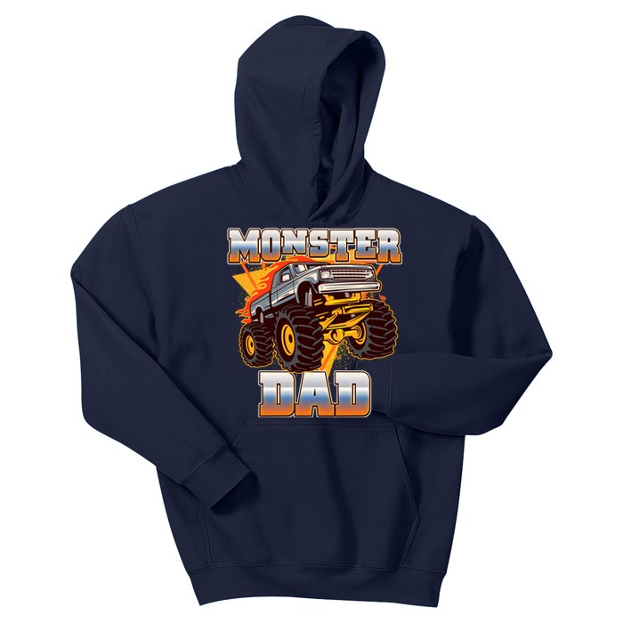 Cool Monster Truck Dad Kids Hoodie