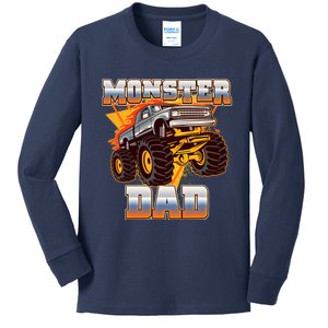 Cool Monster Truck Dad Kids Long Sleeve Shirt