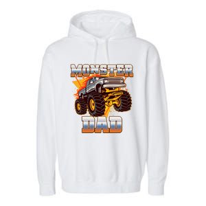 Cool Monster Truck Dad Garment-Dyed Fleece Hoodie