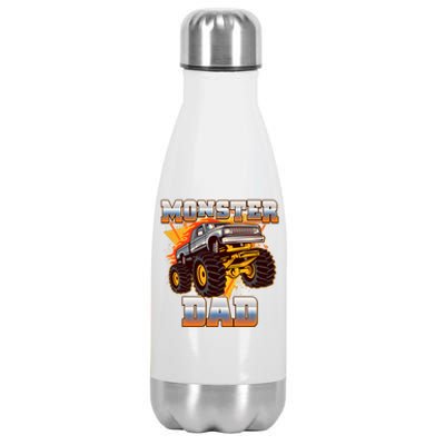 Cool Monster Truck Dad Stainless Steel Insulated Water Bottle