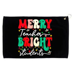 Christmas Merry Teacher Bright Students Funny Teaching Gifts Grommeted Golf Towel