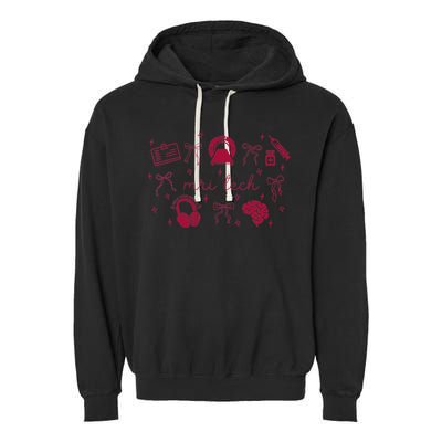 Coquette MRI Tech Magnetic Resonance Imaging Tech RAD Tech Garment-Dyed Fleece Hoodie