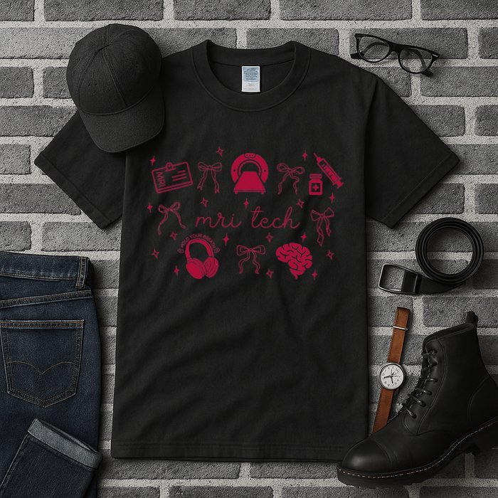 Coquette MRI Tech Magnetic Resonance Imaging Tech RAD Tech Tall T-Shirt