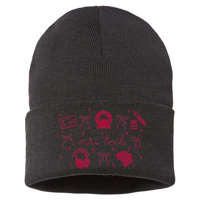 Coquette MRI Tech Magnetic Resonance Imaging Tech RAD Tech Sustainable Knit Beanie