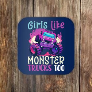 Cute Monster Truck Like Monster Trucks Too Cute Coaster