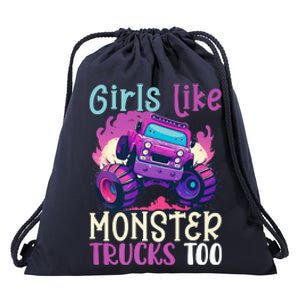 Cute Monster Truck Like Monster Trucks Too Cute Drawstring Bag