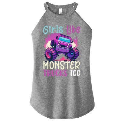 Cute Monster Truck Like Monster Trucks Too Cute Women’s Perfect Tri Rocker Tank